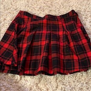 plaid skirt